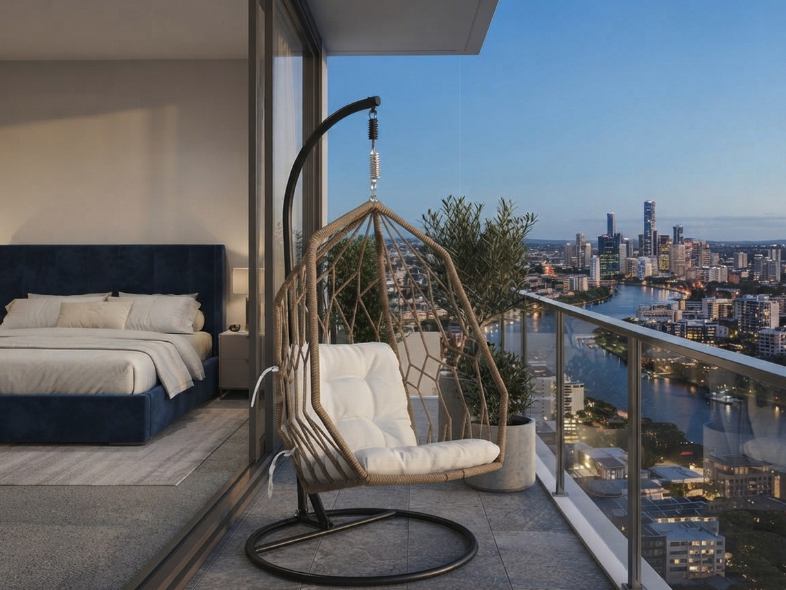 Wicker Diamond Swing