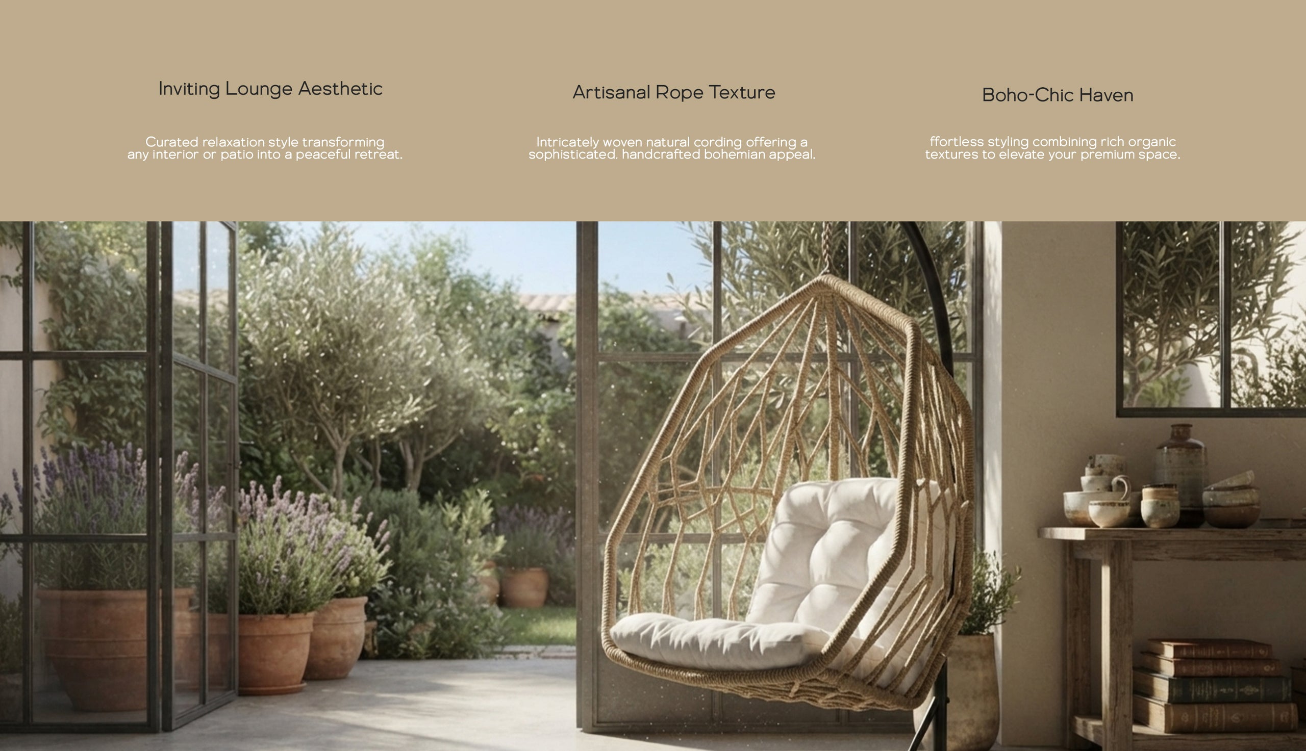 Wicker Diamond Swing