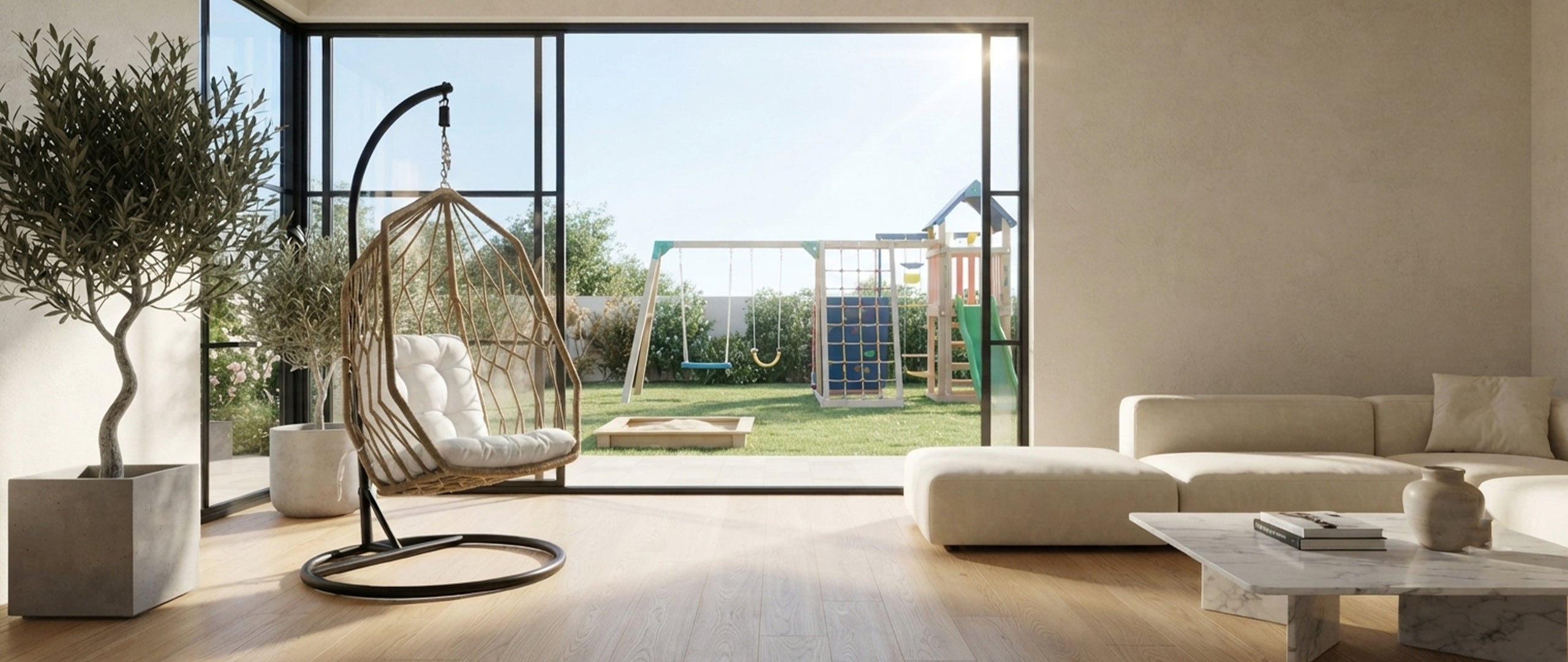 Wicker Diamond Swing