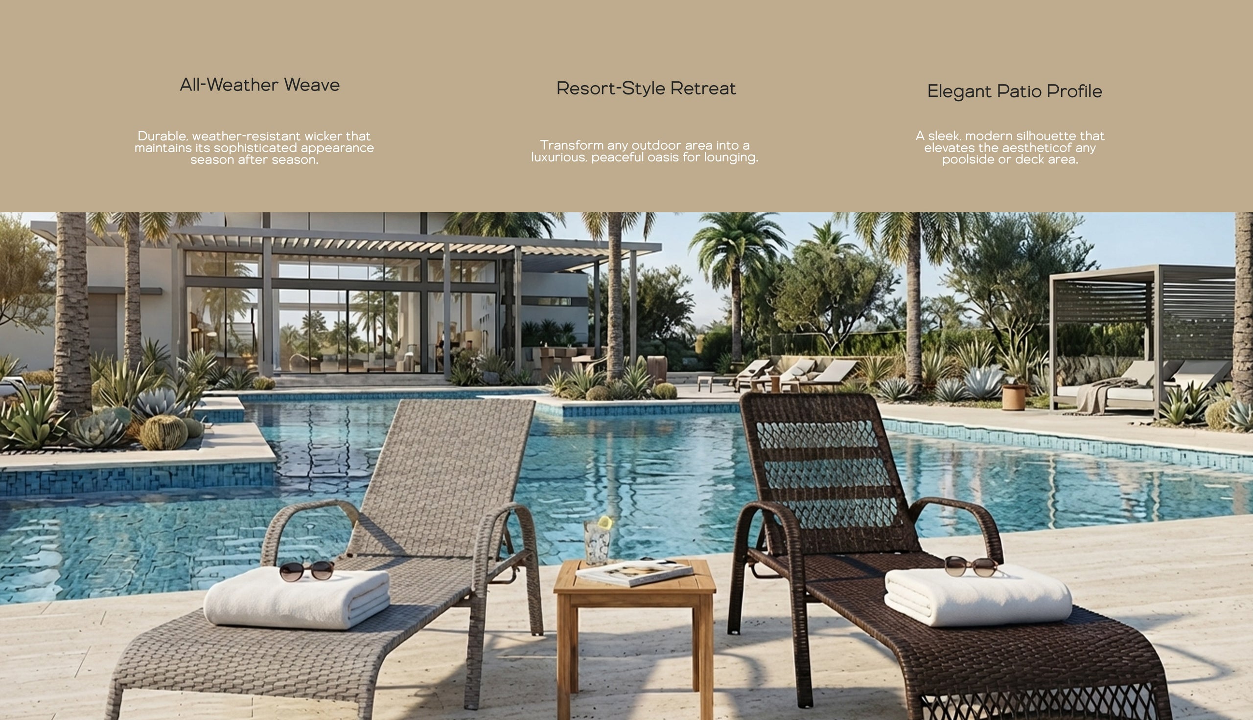 Wicker Sun Lounger