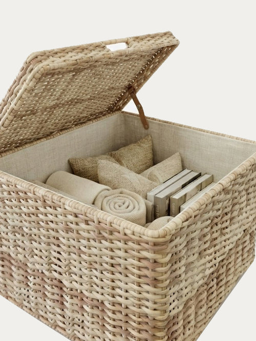 Wicker Storage Accent Table